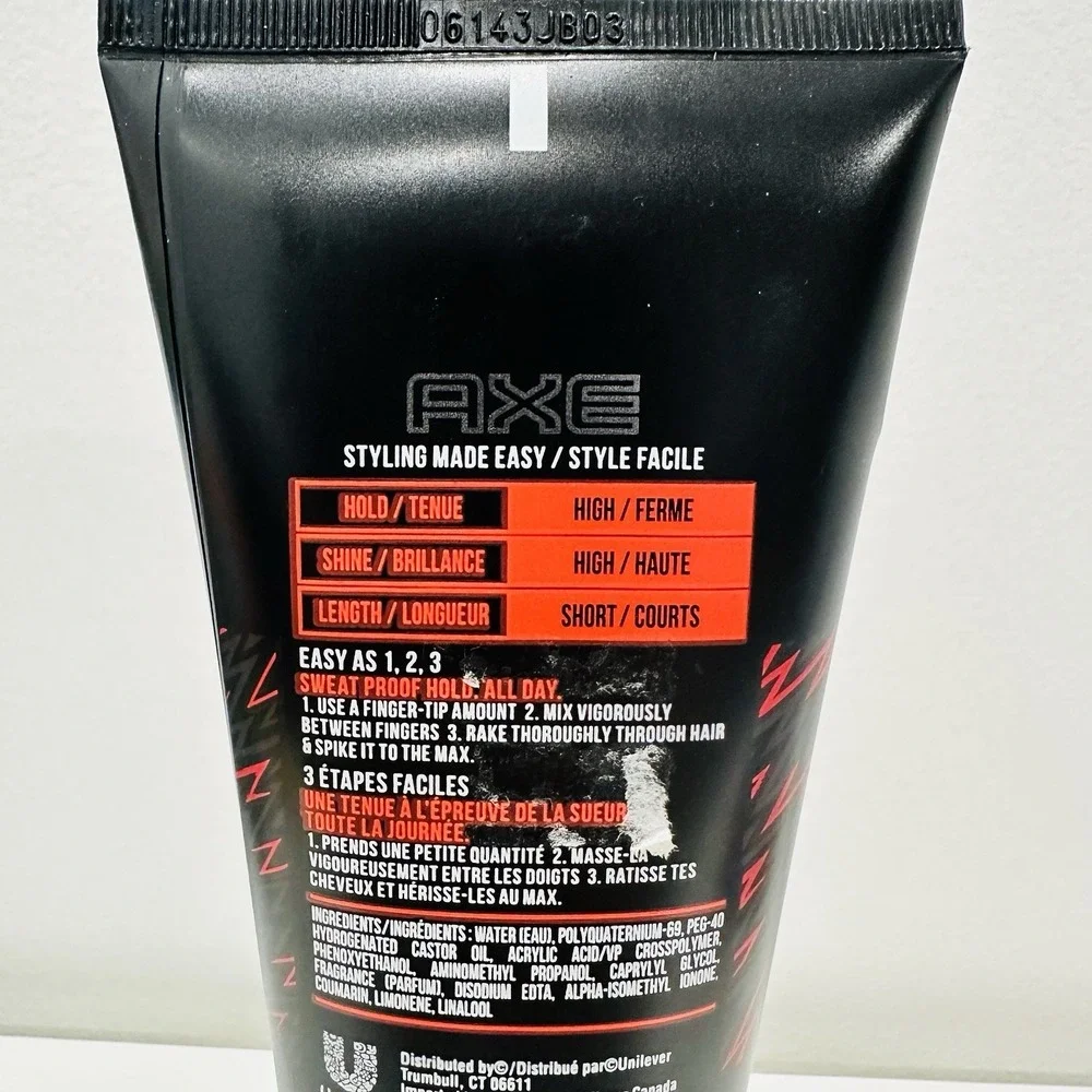 Axe Styling Extreme Hold Gel, high hold, high shine 6oz. discontinued
